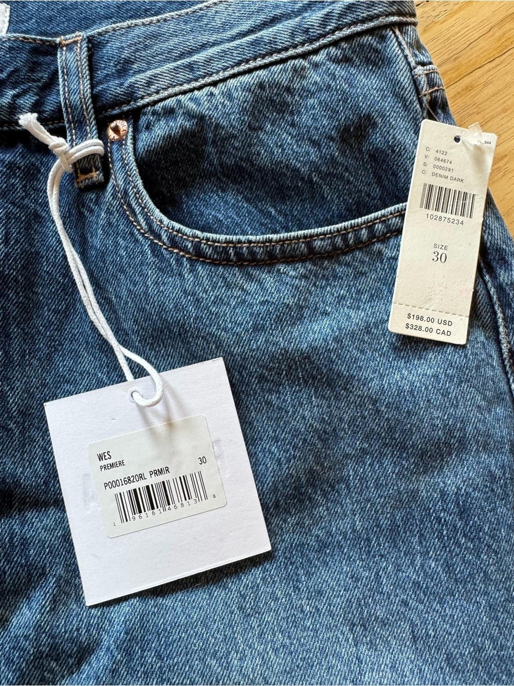 Pistola Wes High Rise Barrel Jeans NWT - Picture 2 of 3